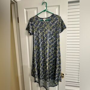Stylish Gray and Yellow Women's Dress